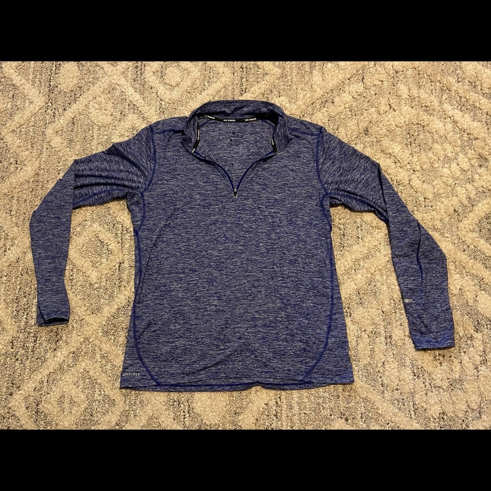 NIKE Running Dri Fit Quarter Zip Jacket Pull Over